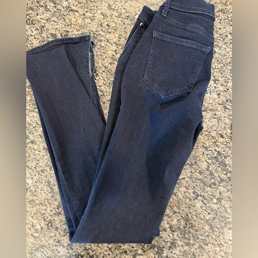 Express Women's Deep Indigo Skyscraper Mid Ride Jean